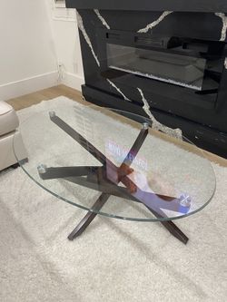 Glass Coffee Table And End Table Set