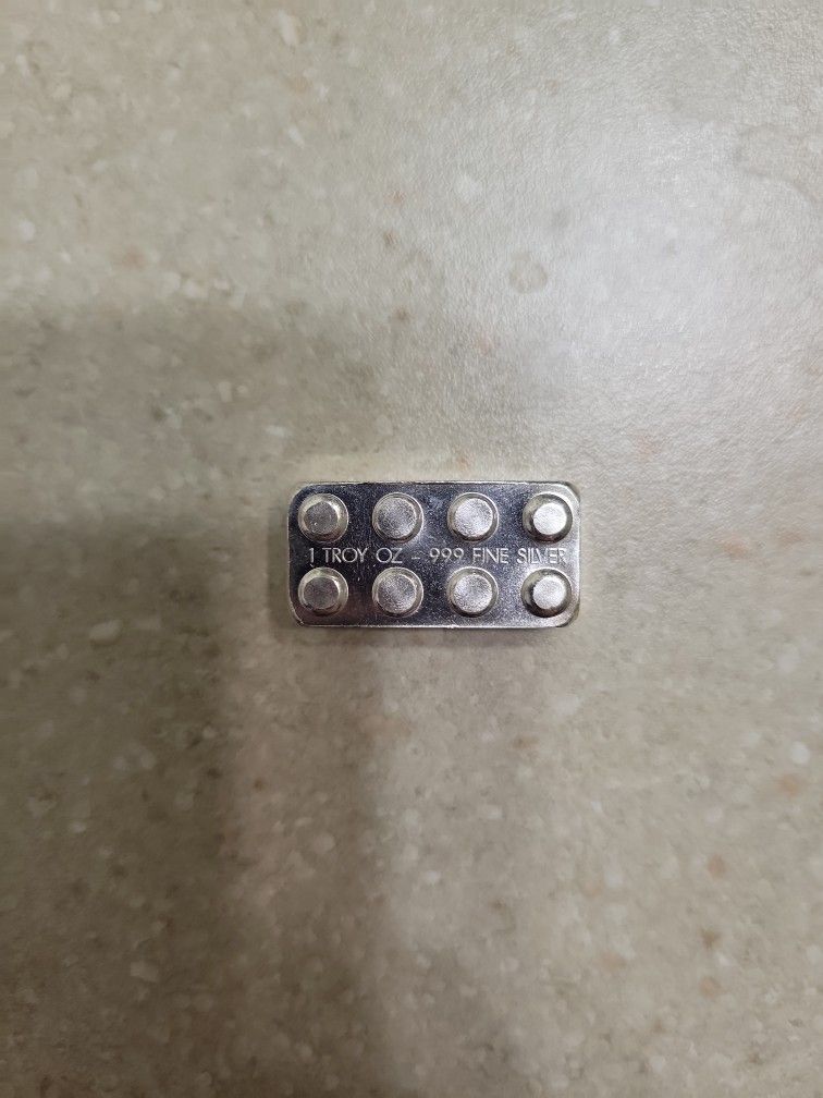 Monarch Precious Metals Building Block 1 Oz 999 Silver Bar