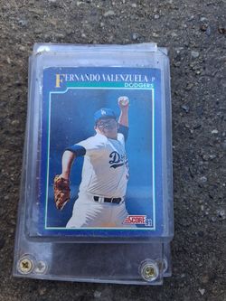 1991 Score Fernando Valenzuela Dodgers Baseball Card
