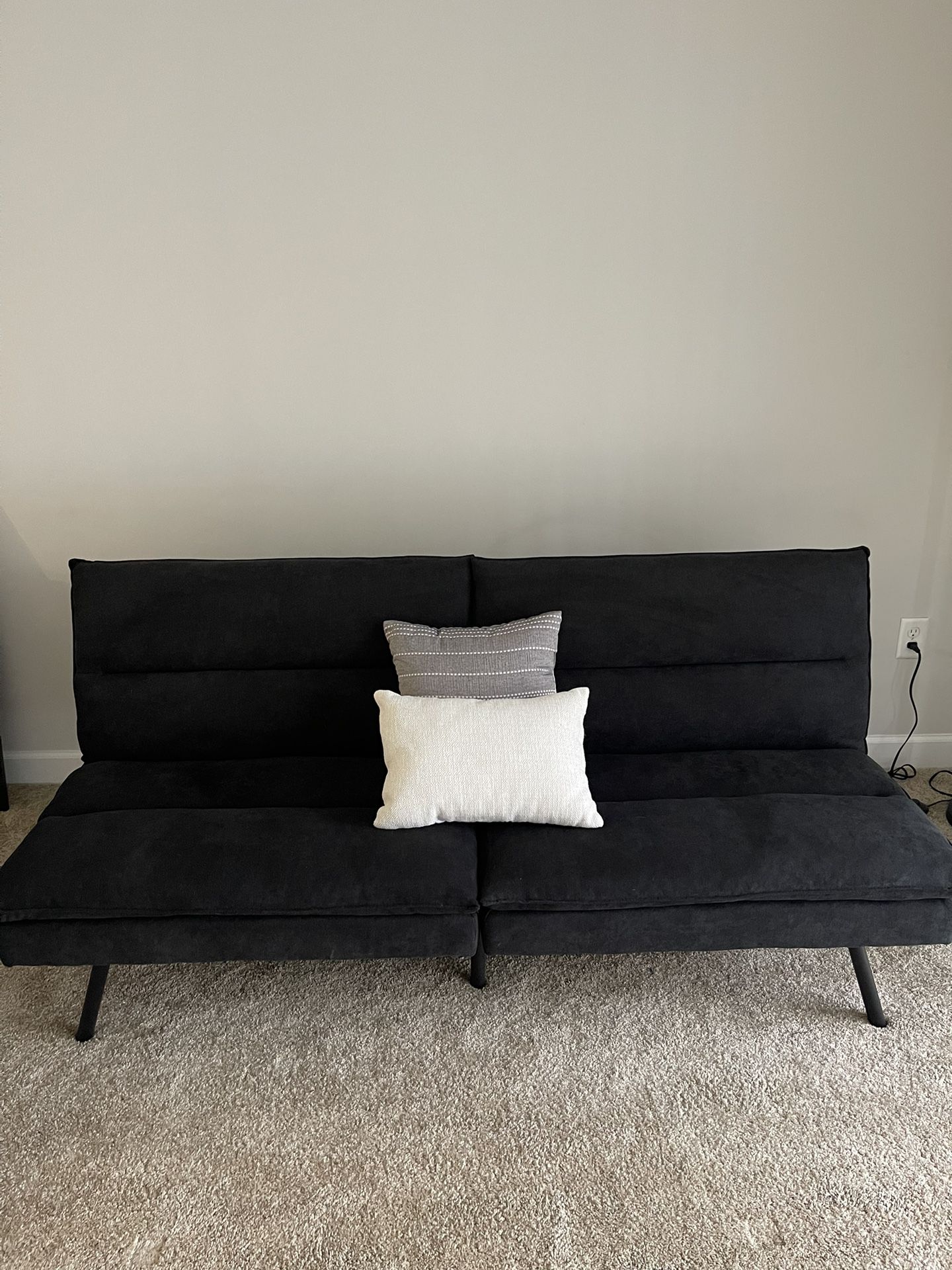 Black Futon (pillows NOT Included) 