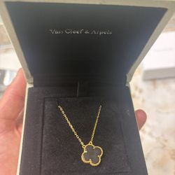 Black Vancleef Necklace