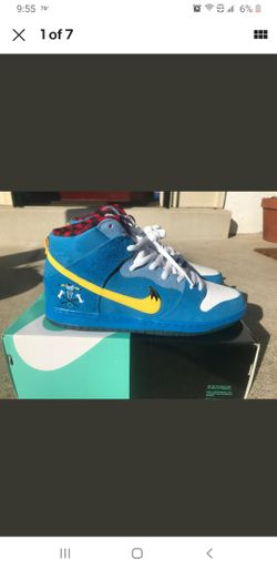 2015 Nike SB Dunk High Premium Premier La Familia Blue Ox Size 12 VNDS