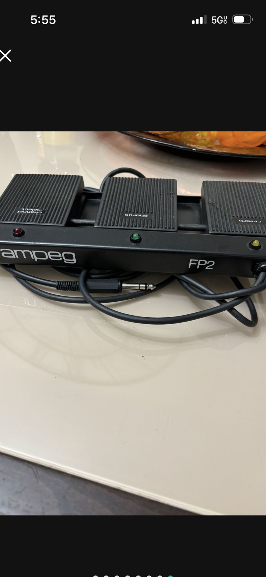 Ampeg FP1 2 Button Footswitch