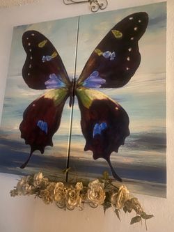Butterfly canvas picture