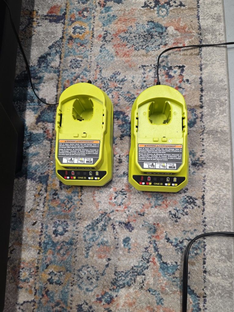 2 Ryobi Chargers