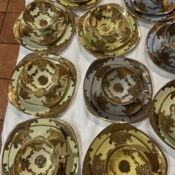  Porcelain  Vintage Rudolph  Wachter Porcelain Cups And Saucers 