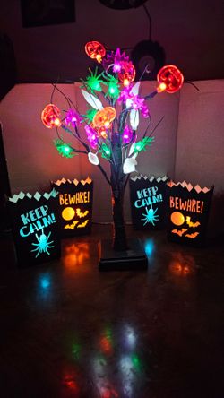 Indoor Halloween Disply Decorations - battery operated, firm.