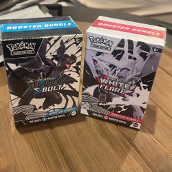 Full Sealed Black Bolt And White Flare Booster Bundle