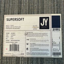 Jonathan Y Supersoft 8x10 Navy Area Rug - Like New!