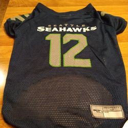 Seahawks NFL Dog Jersey #12 Size Large 