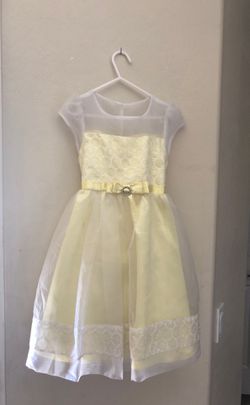 Girls Jona Michelle Easter/spring dress yellow size 7