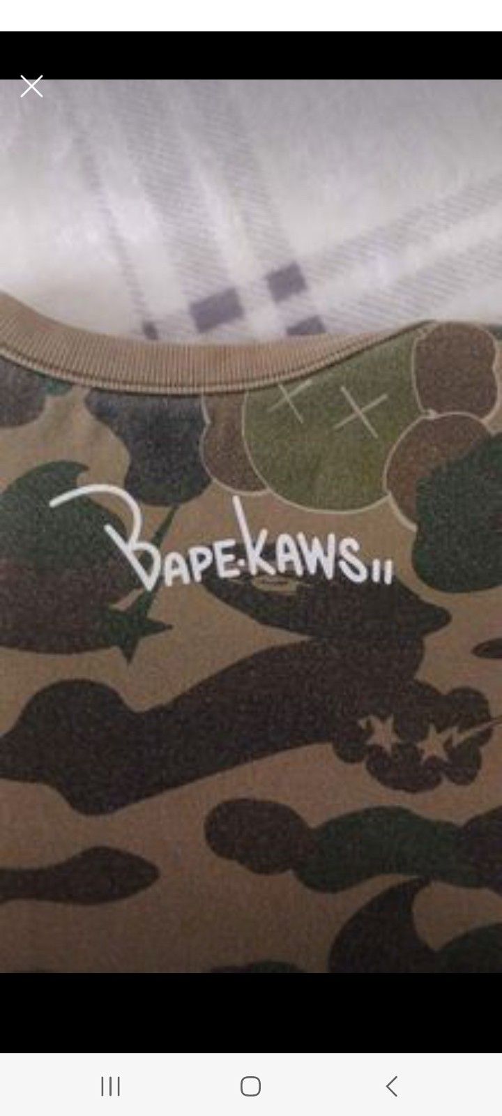 Bape X Kaws Reversible Shirt 