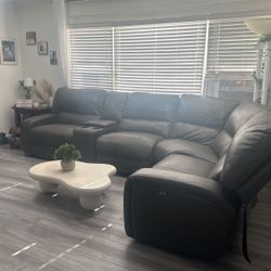 Beautiful Sectional Couch Charcoal Gray