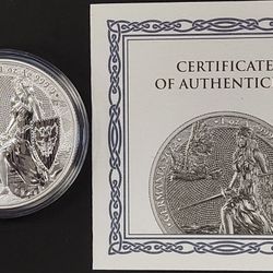 2022 Germania Mint 5 Mark, 1 Troy Oz .9999 Fine Silver coin w/capsule, COA!