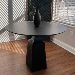 Solid Wood Grey Dining Table