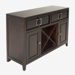 Cadence Server w/ Wine Storage in Merlot by Samuel Lawrence
