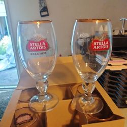 24 Gold Rim STELLA ATROIS Glasses