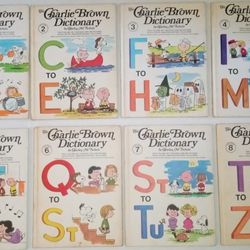 The Charlie Brown Dictionary Complete 8 Volume Set 1973 Peanuts Charles Schulz