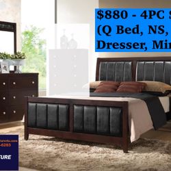 💥DELIVERY FREE💥Brand new 4PC Queen Size Bedroom Set. 