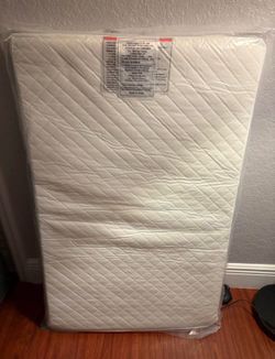 Brand new! Mini crib mattress for mini cribs with dimensions 36" x 24". Can be for playard too.