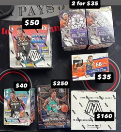 Sealed Basketball Card Boxes