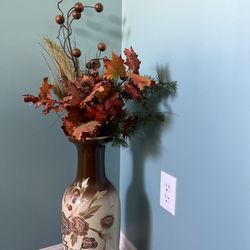 Vase With Flowers From Hobby Lobby