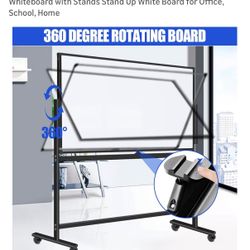 White Board Rolling Stand That Flips 