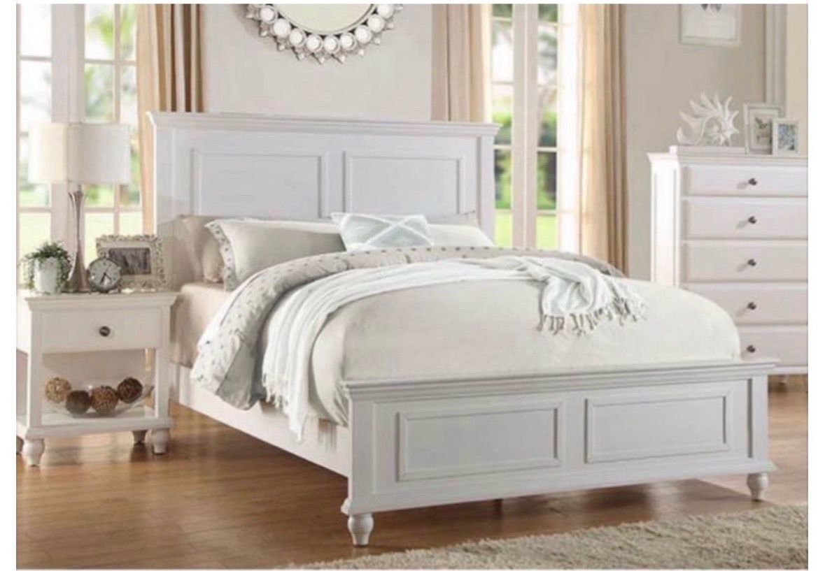 Queen Bed frame not including mattress and box spring