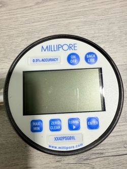 Millipore Digital Pressure Gauge, 0.5% Accuracy, MPN XX42PSG01L
