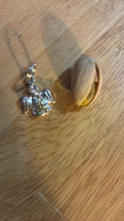 Silver Angel Pendent With Cubic Zirconia