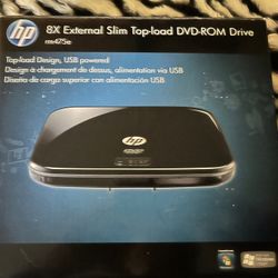 hp 8X External Slim Top-load DVD ROM Drive