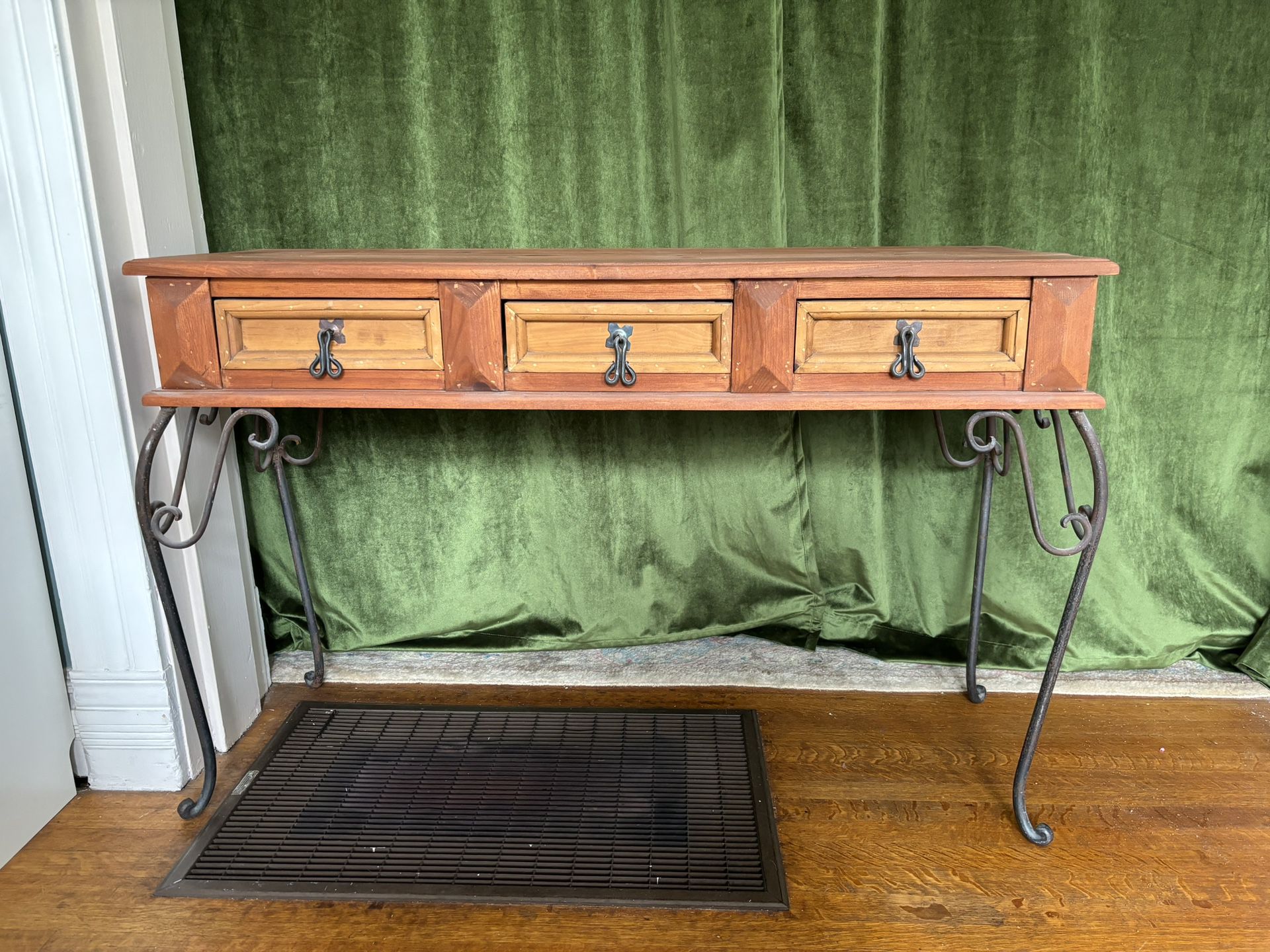 Rustic Vintage Hallway Console Table