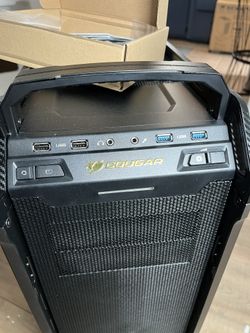 COUGAR Panzer Max-G Full Tower Gaming PC Case Tempered Glass