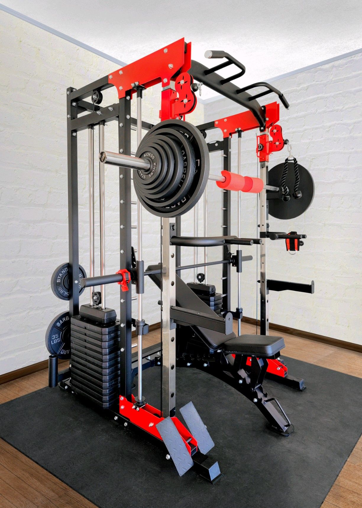 Free Delivery - Brand New - Weight Machine- Smith Machine- Functional Trainer - 300lbs Weight Stacks included  - Bench & Weights INCLUDED 
