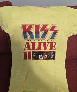 Vintage 1970s  KISS concert Shirt