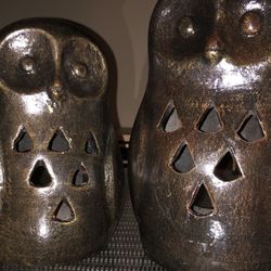 Decorative Owl Candle Holder