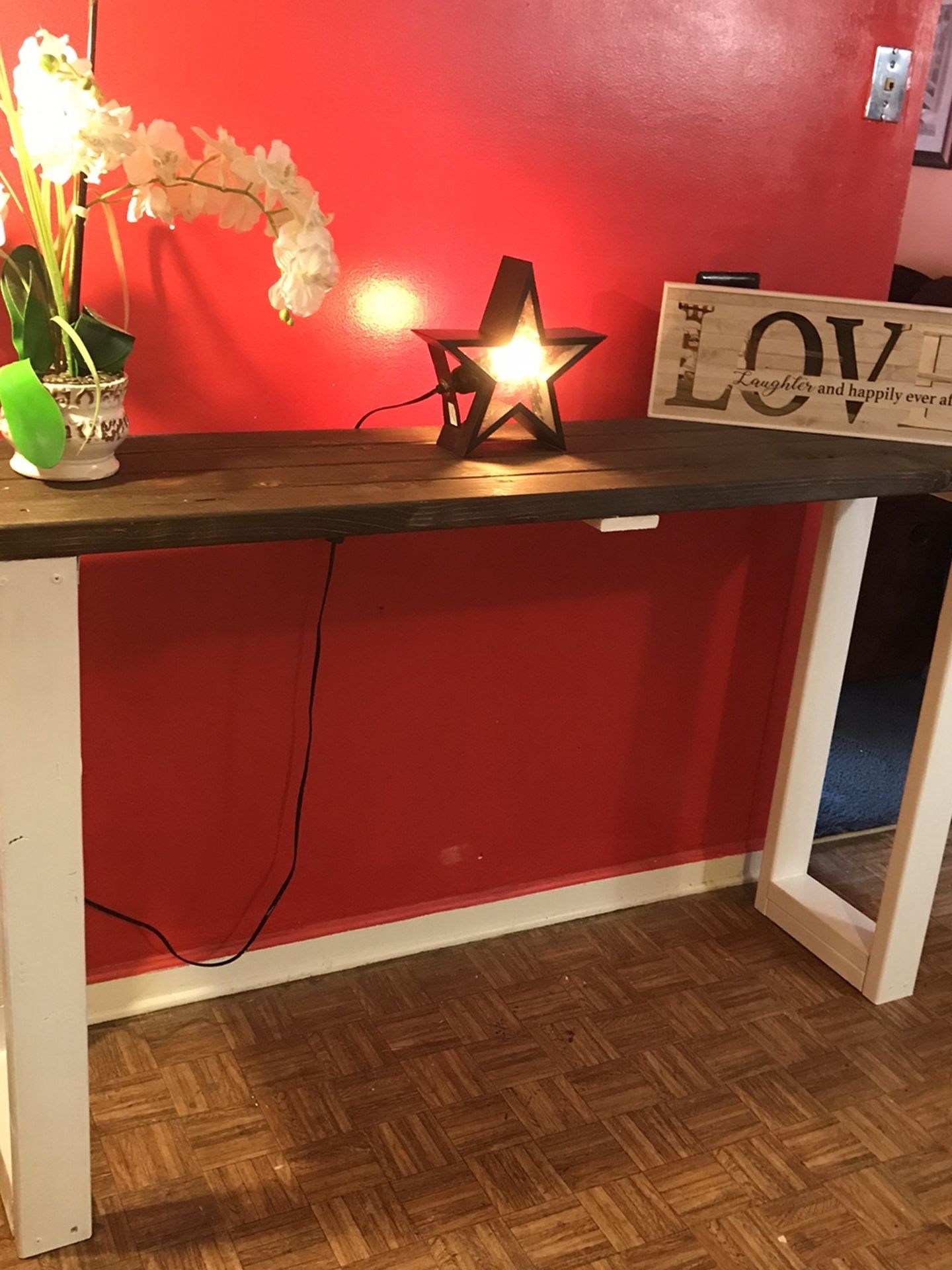 Expresso Stain Top Console /T.v Stand