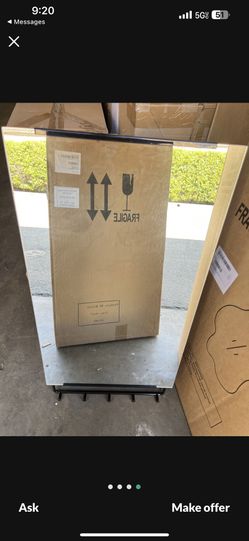 Mirror with Wall Hooks, Coat Rack, Entryway Organizer, Key Holder, Coat Hooks 32x18 “ New Still In Box 