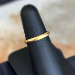 Vintage Benchmark Jewelry 14k solid yellow gold band ring size 7.00