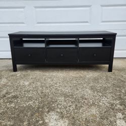 58" Ikea Hemnes Wood Black Brown TV Stand Media Console Table Entertainment Center Modern Furniture