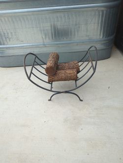 Folding. Wood Holder Metal.