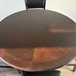 Quality Wood Table And Matching chairs