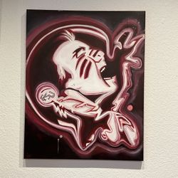 20x24 Inches Acrylic FSU NOLE Painting Wall Decor