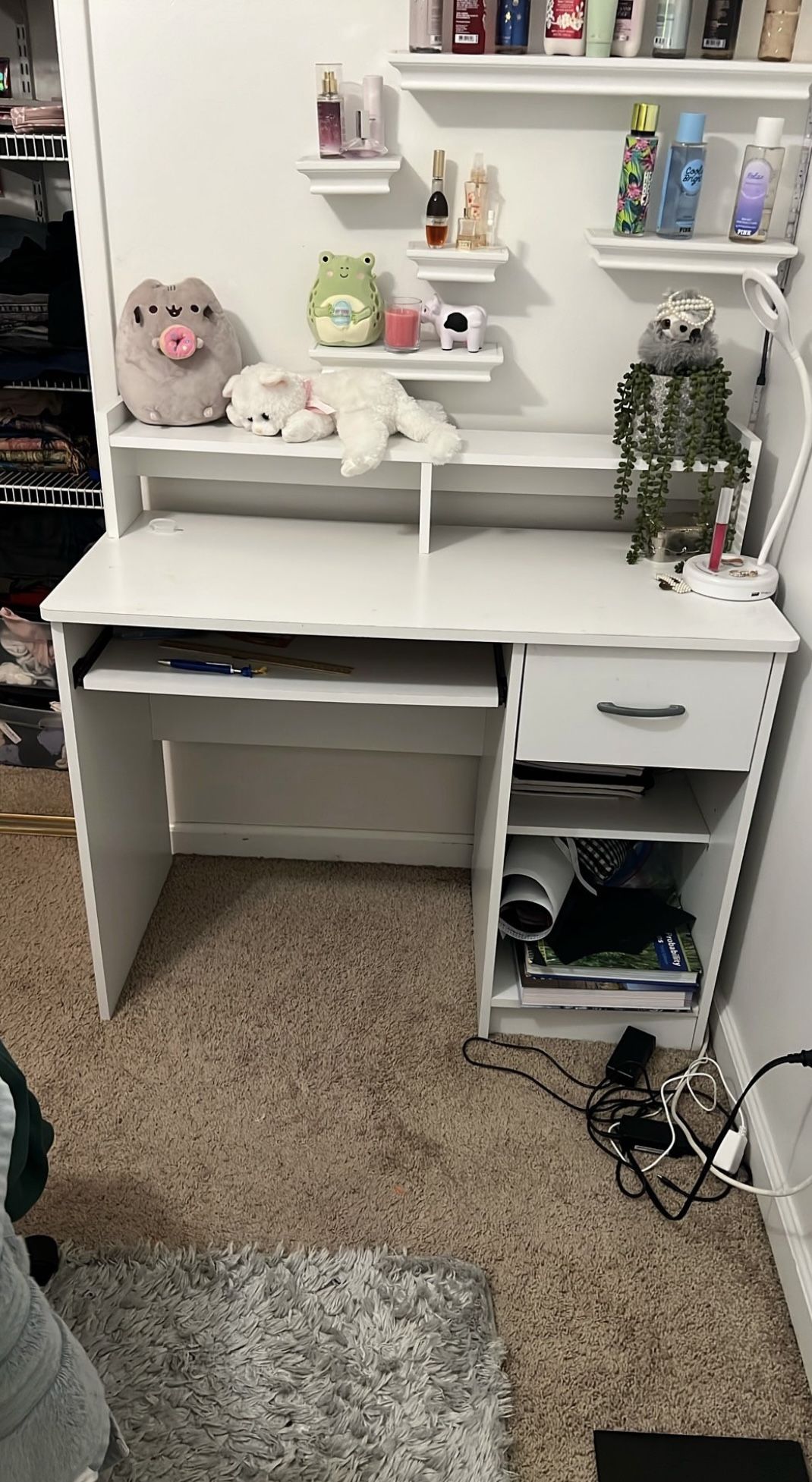 white ikea desk