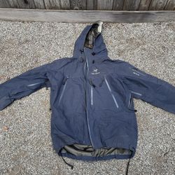 Dark Navy Arcteryx rain Jacket 