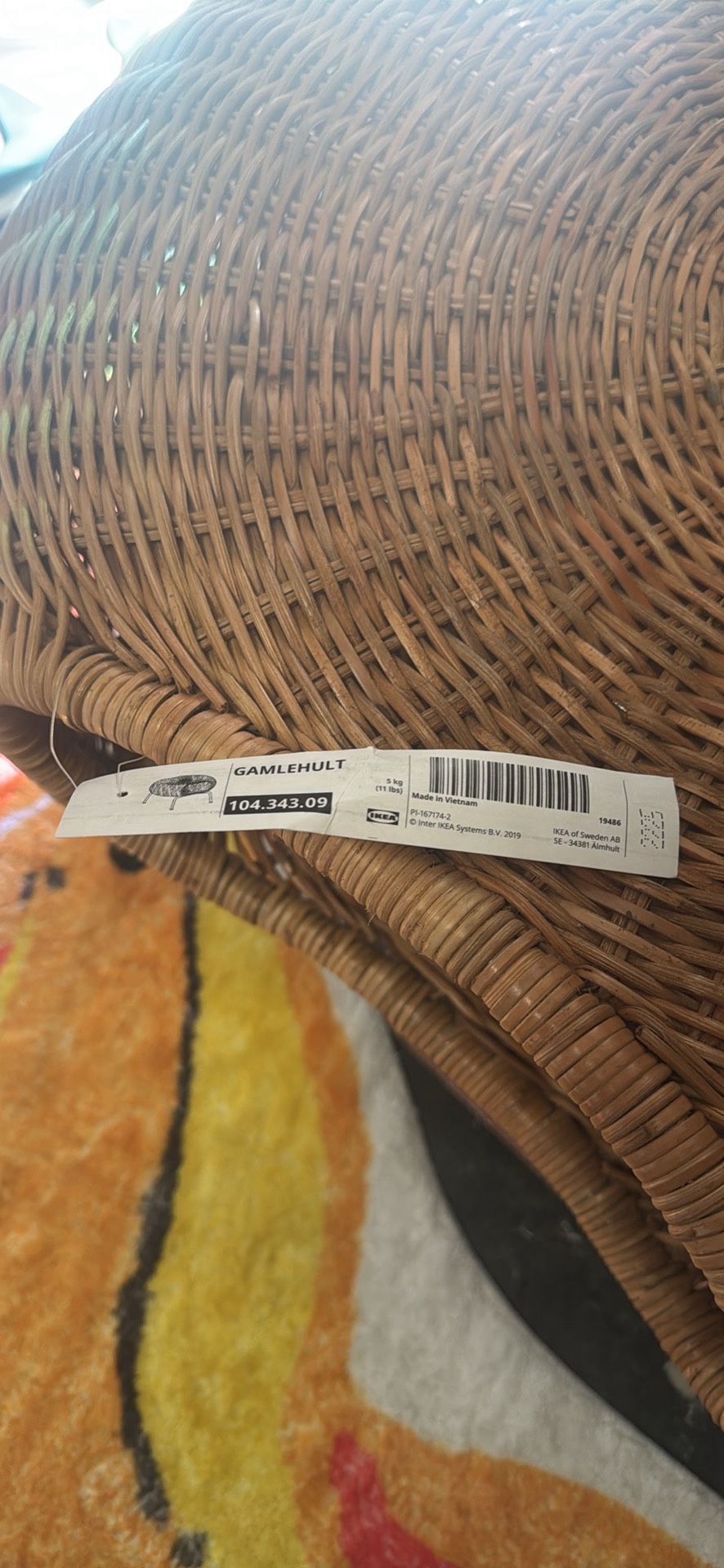 IKEA Ottoman Foot Rest With Storage New