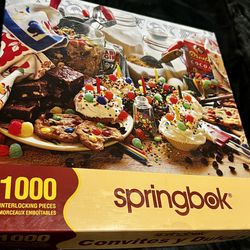 Complete Springbok Treats & Sweets 1000 Piece Jigsaw Puzzle