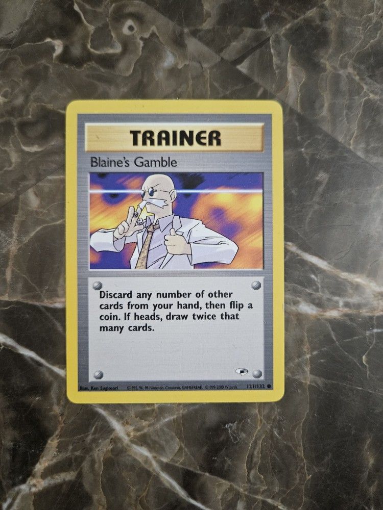 Pokemon Blaines Gamble