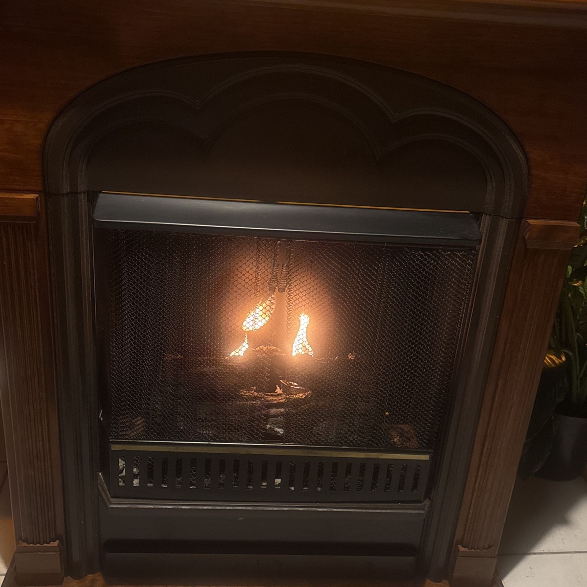 Corner Fireplace Controlled With Sterno Fluid