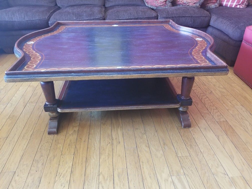 Coffee Table - Large Rustic - Hand painted in Mexico